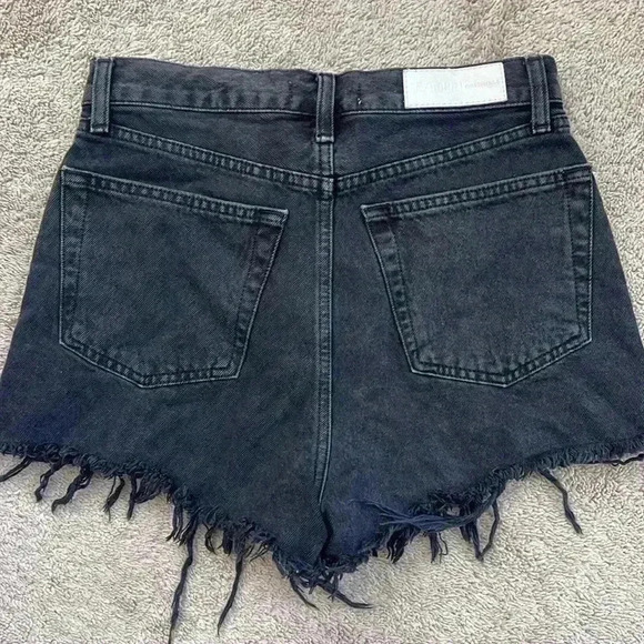 Re/Done High Rise Denim Cut Off Short Size 26 - Picture 2 of 4